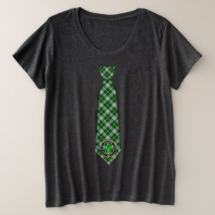 Aherne Irish Tartan Necktie Große Größe T-Shirt