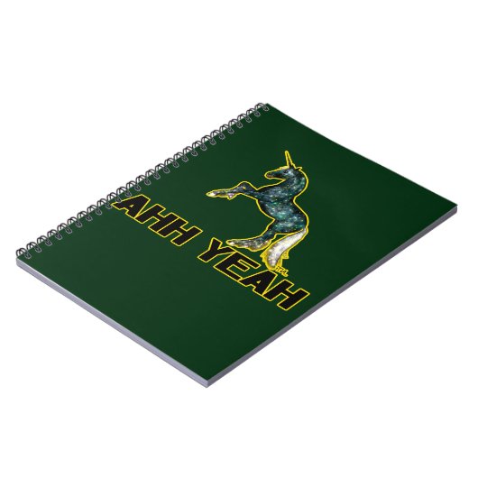 ahh ja Einhorn Notizblock (Linke Seite)