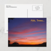 Ahh, Texas... Postkarte (Vorne/Hinten)