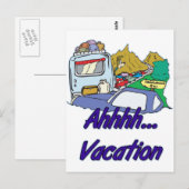 Ahh Vacation Camping Postkarte (Vorne/Hinten)