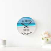 Ahh, was auch immer ich bin müde Tropical Beach Fu Runde Wanduhr (Zuhause)