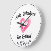 Ahh, was auch immer ich müde bin jedes Sprichwort  Große Wanduhr (Winkel)