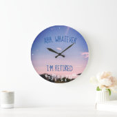 Ahh, was auch immer ich wieder zitiere: Ocean Sky Große Wanduhr (Zuhause)