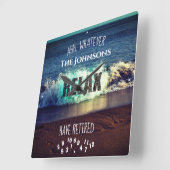 Ahh, was auch immer irgendein Name hat eine ermüde Quadratische Wanduhr (Winkel)