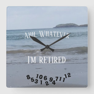 Ahh, was auch immer mir oder jedes mögliches quadratische wanduhr