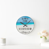 Ahh, Whatever I'm Retired Beach and Ocean - Runde Wanduhr (Zuhause)