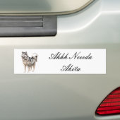 Ahhh Neeeda Akita Autoaufkleber (Auf Auto)