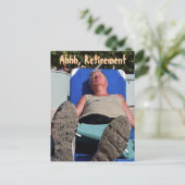 Ahhh, Rentenkarte Postkarte (Stehend Vorderseite)