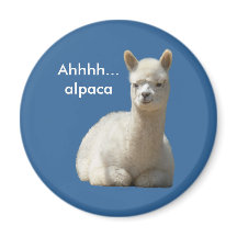Ahhhh Alpaca Magnet