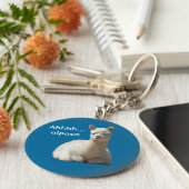 Ahhhh Alpaca Schlüsselanhänger (Seite)