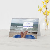 AHHHH, RETIREMENT=GUT FÜR U ! KARTE (Gelbe Blume)