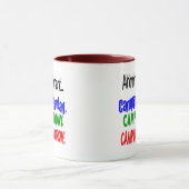Ahhhh Ruhestand CAMPING Tasse (Zentrum)