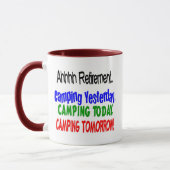 Ahhhh Ruhestand CAMPING Tasse (Links)
