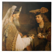 Ahimelech, welches David die Klinge von Goliath Fliese (Vorderseite)