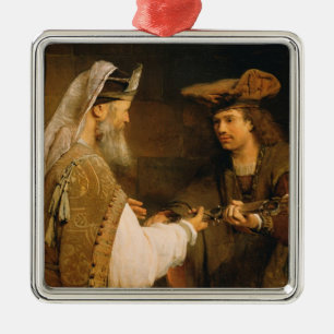 Ahimelech, welches David die Klinge von Goliath Ornament Aus Metall