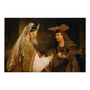 Ahimelech, welches David die Klinge von Goliath Poster