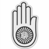 Ahimsa Aufkleber (Vorderseite)