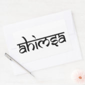 Ahimsa - Buddhist und Hindu Tenet Rechteckiger Aufkleber (Umschlag)