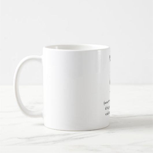 Ahimsa Definition-Tasse Kaffeetasse (Links)