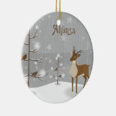Ahimsa Holiday Reindeer Keramikornament (Rechts)