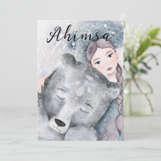 AHIMSA Mitgefühl Weihnachten (Stehend Vorderseite)