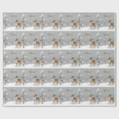 Ahimsa Reindeer Geschenkpapier (Flach)