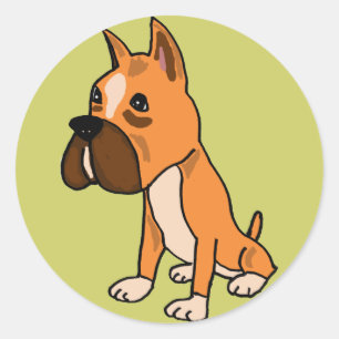 AHL - Aufkleber mit Niedlichem Boxer-Hund