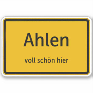 Ahlen Aufkleber Sticker Autoaufkleber