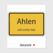 Ahlen Aufkleber Sticker Autoaufkleber (Blatt)