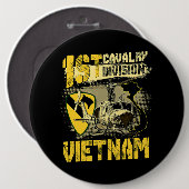 Ähm1 Huey Helicopter 1st Cavalry Division Vietnam  Button (Vorne & Hinten)