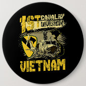 Ähm1 Huey Helicopter 1st Cavalry Division Vietnam  Button (Vorderseite)