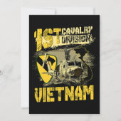 Ähm1 Huey Helicopter 1st Cavalry Division Vietnam Einladung (Vorderseite)