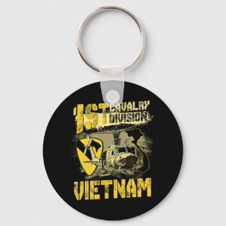 Ähm1 Huey Helicopter 1st Cavalry Division Vietnam Schlüsselanhänger