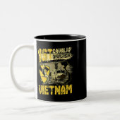 Ähm1 Huey Helicopter 1st Cavalry Division Vietnam  Zweifarbige Tasse (Links)