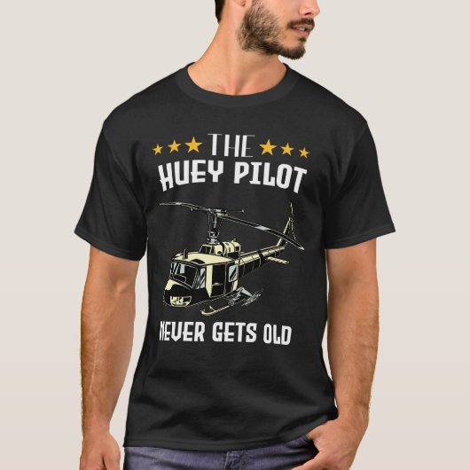 Ähm1 Huey Helicopter Pilots VietnamHuey Pilot T-Shirt (Vorderseite)