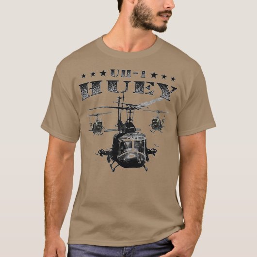 Ähm1 HueyHuey Helicopter Pilot Vietnam T-Shirt (Vorderseite)