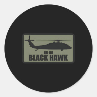 Ähm-60 Schwarzer Hawk Patch gedämpft Runder Aufkleber