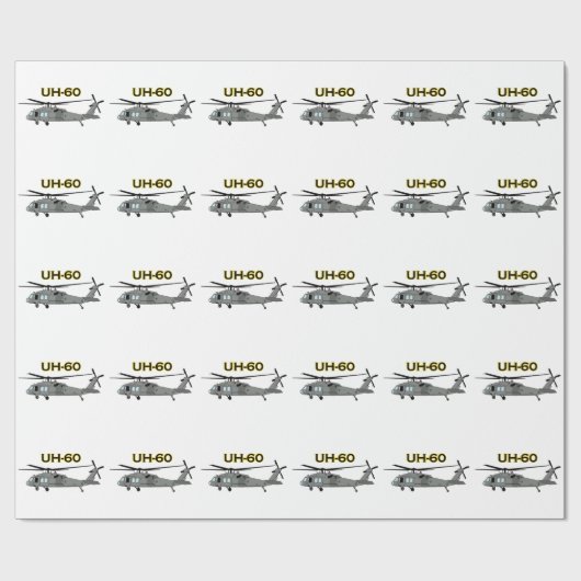 Ähm Sixty Black Hawk Geschenkpapier (Flach)