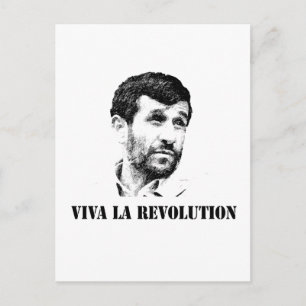 Ahmadinedschad - Revolution in Viva la Postkarte