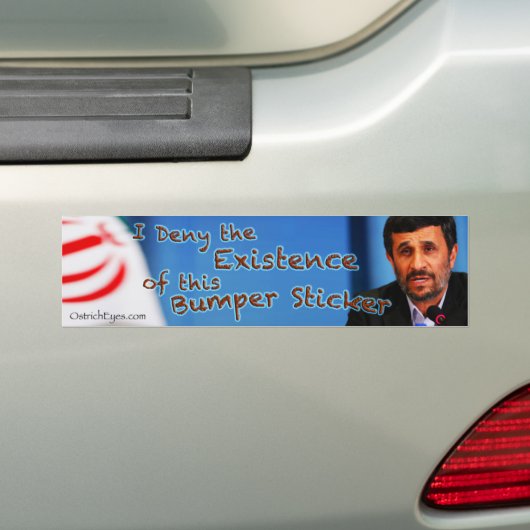 Ahmadinejad-Bestehen Autoaufkleber (Auf Auto)