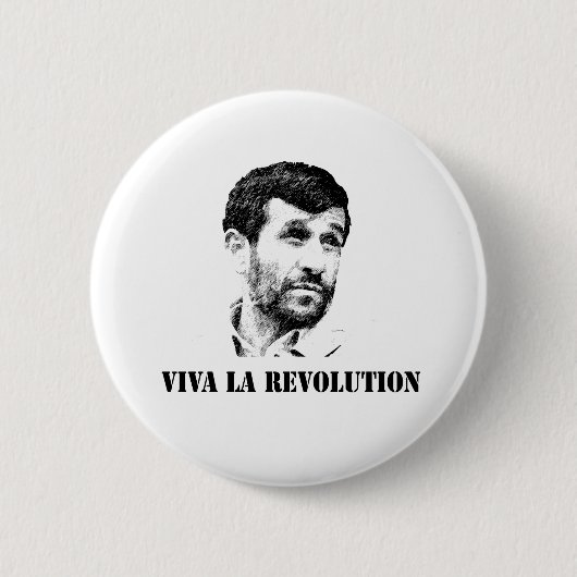Ahmadinejad - Viva Larevolution Button (Vorderseite)