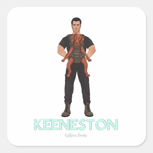 Ahmed and Nemi Quadratischer Aufkleber (Vorderseite)