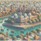 Ahmedabad India 3 Inch Vinyl Sticker (Vorderseite)