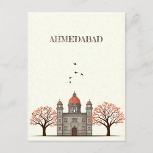 Ahmedabad India Travel Postcard Postkarte