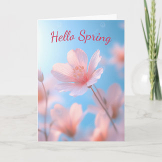 Ahmet Hands Hallo Frühling Schöne Grußkarte Karte