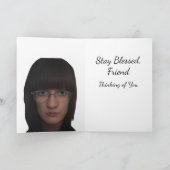 Ahmet Hands Hallo Frühling Schöne Grußkarte  Karte (Innenseite)