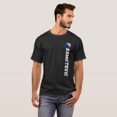 Ahmetovic Bosnia Flag Last Name Coat Of Arm Emblem T-Shirt (Vorne ganz)