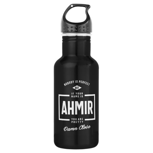 Ahmir Personalisiert Name Birthday Gift Edelstahlflasche (Vorderseite)