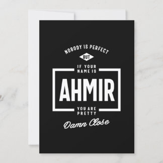 Ahmir Personalisiert Name Birthday Gift Einladung