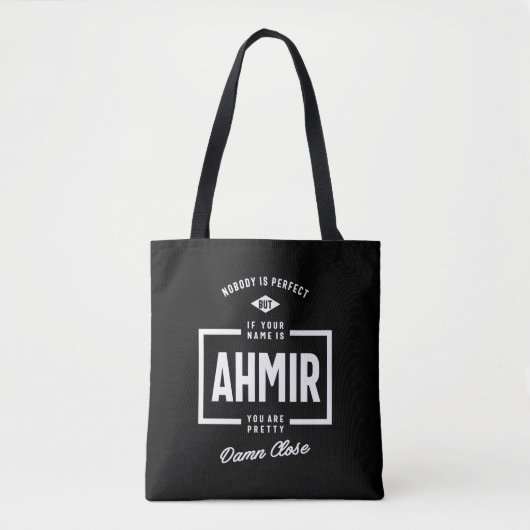 Ahmir Personalisiert Name Birthday Gift Tasche (Vorderseite)